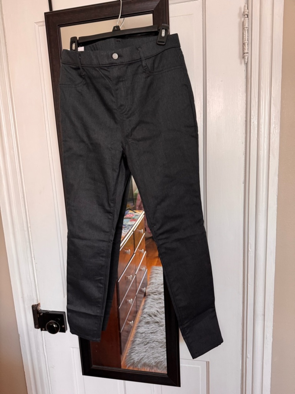 Time and Tru Black High-Waist Skinny Pants Size M